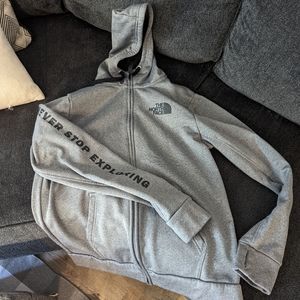 North face zip up sweatshirt size L